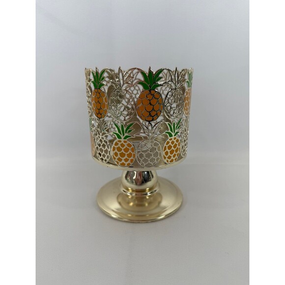 Bath & Body Works Pineapple Pedestal Candle Holder for 3 Wick Candle - Picture 1 of 3